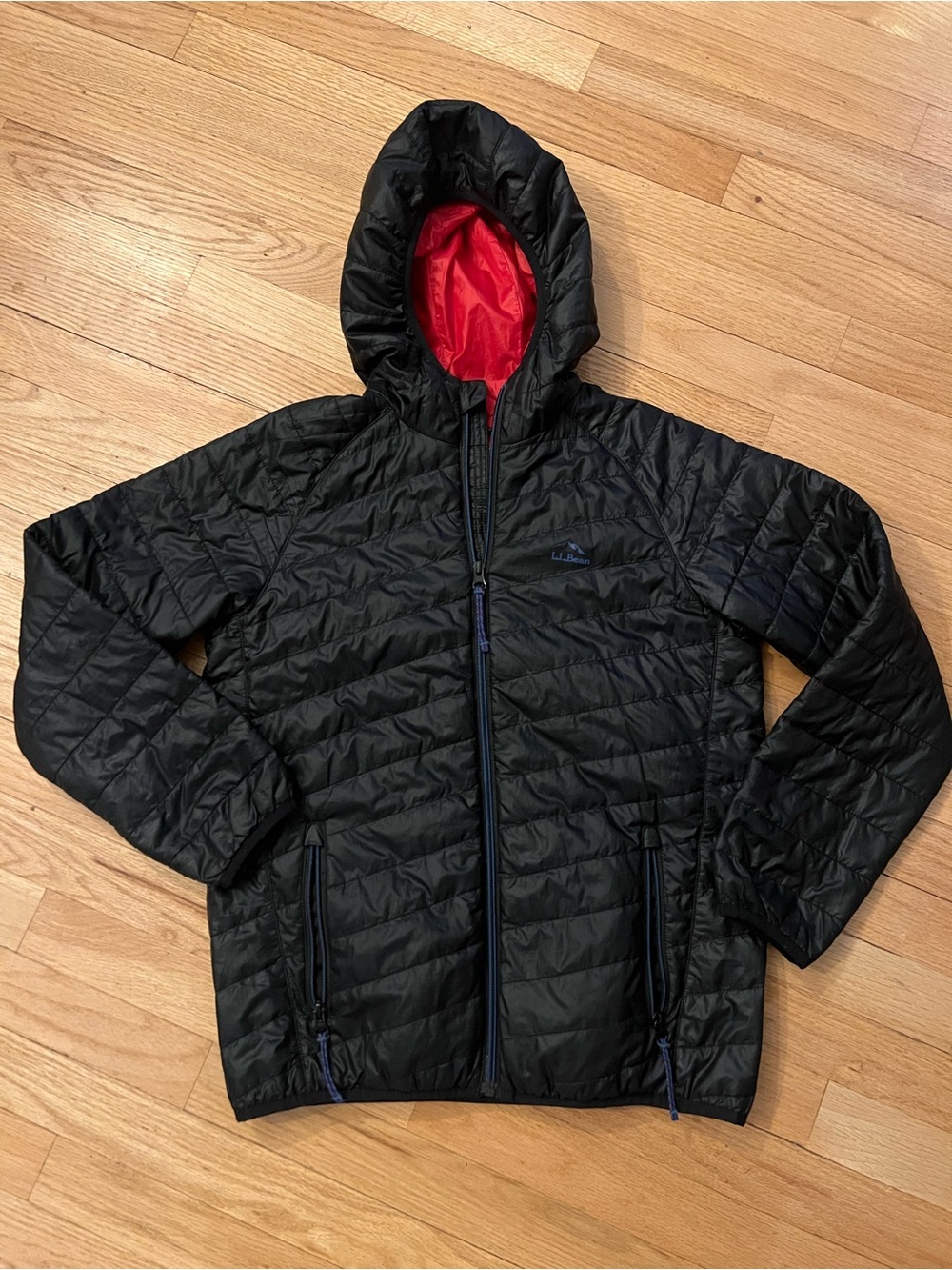 Ll Bean Boys Down Jacket with Hood